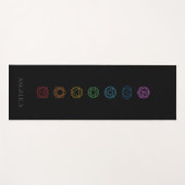 Tapis de yoga chakras (Devant (Horizontal))