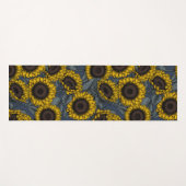 Tapis De Yoga Champ de tournesol 2 (Devant (Horizontal))