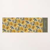 Tapis De Yoga Champ de tournesols (Devant (Horizontal))