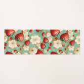 Tapis De Yoga Champs de fraises (Devant (Horizontal))