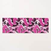 Tapis De Yoga Chaos rose chaud - Pink clair Tropical (Devant (Horizontal))