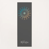 Tapis De Yoga Charcoal Mandala Mindfulness Yoga Mat (Devant)
