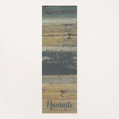 Tapis De Yoga Charme rustique de la ferme en bois (Devant)