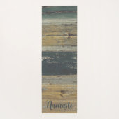 Tapis De Yoga Charme rustique de la ferme en bois (Dos)