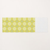 Tapis De Yoga Chartreuse et gris tendance Monogram Yoga Mat (Dos (Horizontal))
