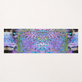 Tapis De Yoga Chartreuse impressionniste et fleurs du jardin Aqu (Devant (Horizontal))