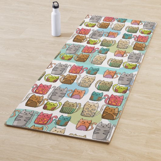 Tapis De Yoga Chat! (En situation)
