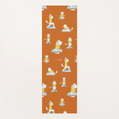 Tapis De Yoga Chat blanc dans divers Poses de Yoga Yoga Mat (Devant)