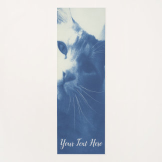 Tapis De Yoga Chat Bleu Whimsical