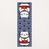 Tapis De Yoga Chat chanceux japonais ou Maneki-Neko (Devant)