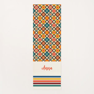 Tapis De Yoga Chat de Yoga Retro Personnalisé