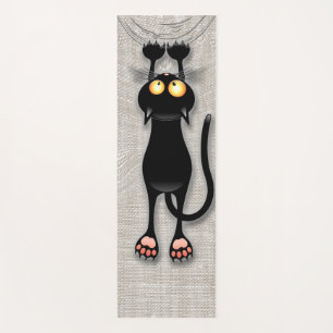 Tapis De Yoga Chat drôle Personnage Grattant Tissu