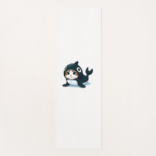 Tapis De Yoga Chat en costume Orca (Devant)
