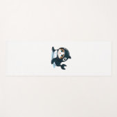 Tapis De Yoga Chat en costume Orca (Devant (Horizontal))