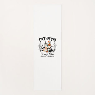 Tapis De Yoga Chat Maman Social Club Ghost Chat Halloween Gothiq
