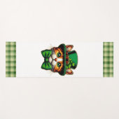 Tapis De Yoga Chat mignon/chaton Saint Patrick's Day (Devant (Horizontal))
