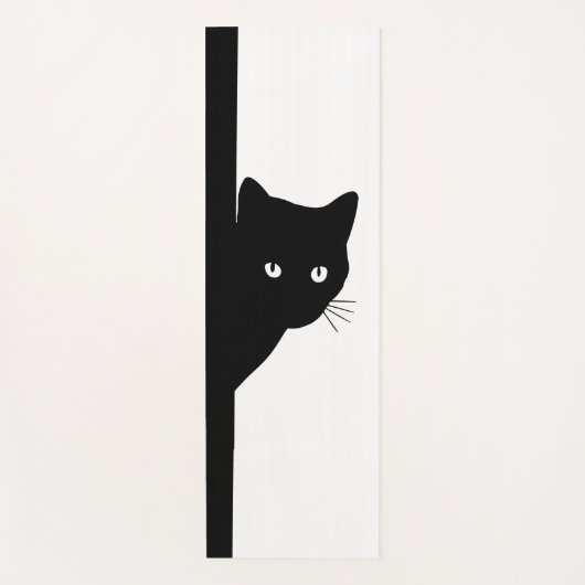 Tapis De Yoga Chat noir (Devant)