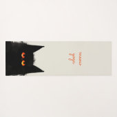 Tapis De Yoga Chat noir grumeux (Dos (Horizontal))