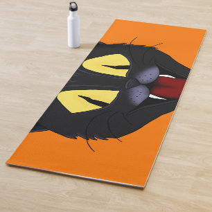 Tapis De Yoga Chat noir Halloween