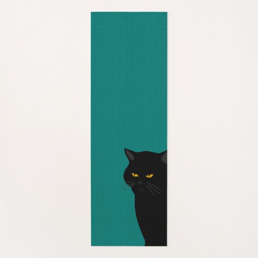 Tapis De Yoga Chat noir Yoga Mat (Devant)