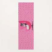 Tapis De Yoga Chats atomiques Colliers Diamants Chaise rose Blac (Devant)