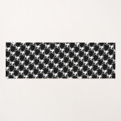 Tapis De Yoga Chats blancs mignons Motif d'Halloween | Yoga Mat (Devant (Horizontal))