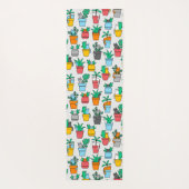 Tapis De Yoga Chats dans les pots à fleurs (Dos)