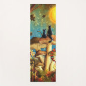 Tapis De Yoga Chats de champignons solidement à l'arrière (Devant)