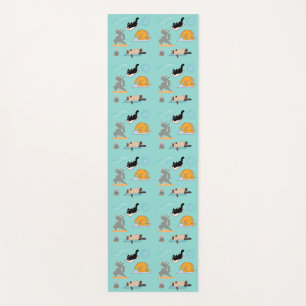 Tapis De Yoga Chats Drôle Au Yoga