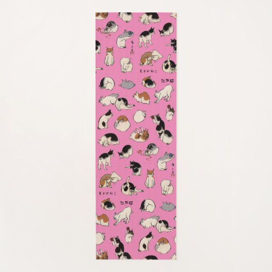 Tapis De Yoga Chats japonais (couleur variable) (Devant)
