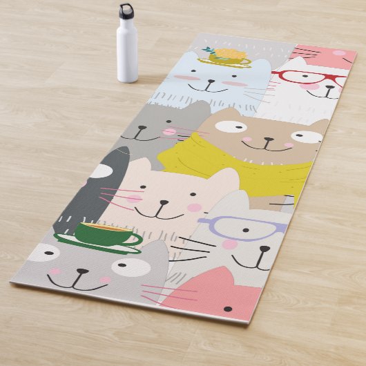 Tapis De Yoga Chats mignons (En situation)