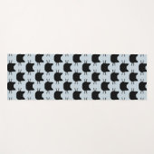 Tapis De Yoga Chats noirs Design Yoga Mat (Devant (Horizontal))