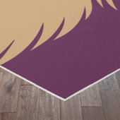 Tapis De Yoga Chats Peeeer mignonne violet or Monogramme