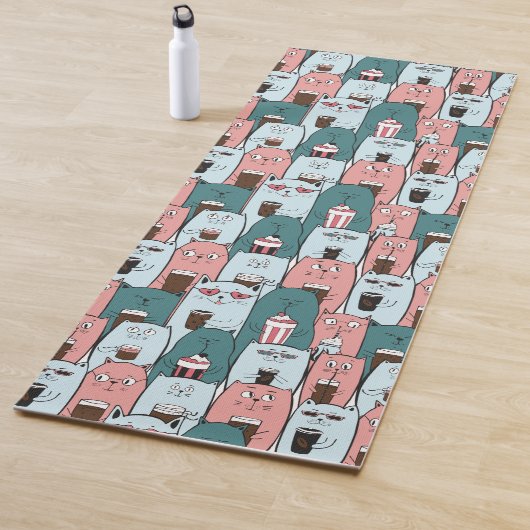 Tapis De Yoga Chats Yoga Mat (En situation)