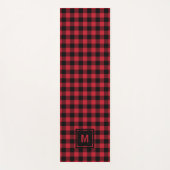 Tapis De Yoga Checkerboard Masculine Plaid Pattern Monogram  (Devant)