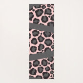 Tapis De Yoga Cheetah Léopard rose Fille Chic (Dos)
