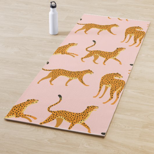 Tapis De Yoga Cheetah Print Yoga Mat (En situation)