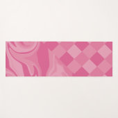 Tapis De Yoga Chèques et persiennes - Rose (Devant (Horizontal))
