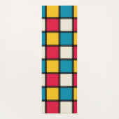 Tapis De Yoga Chèques monochromes colorés (Dos)