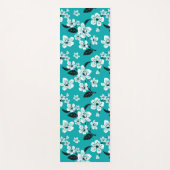 TAPIS DE YOGA CHERRY BLOSSOM - SAKURA (TURQUOISE) (Devant)