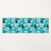 TAPIS DE YOGA CHERRY BLOSSOM - SAKURA (TURQUOISE) (Devant (Horizontal))