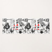 Tapis De Yoga Cheshire Chat classique alice au merveilleux fou (Devant (Horizontal))