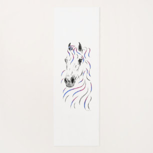 Tapis De Yoga Cheval arabe élégant
