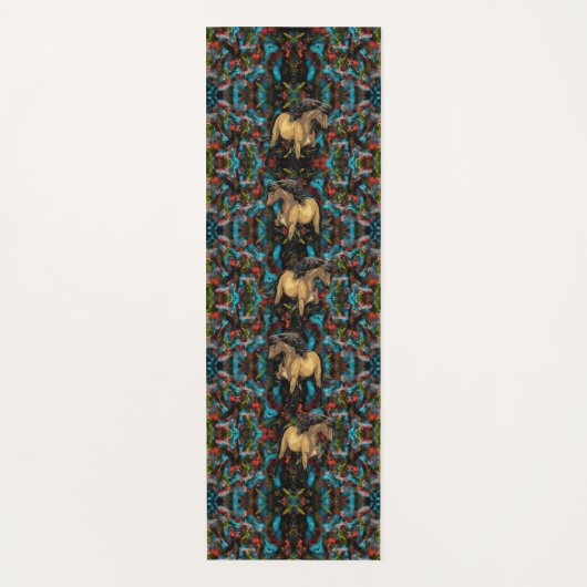 Tapis De Yoga Cheval Gaited Art Nouveau Abstrait (Devant)