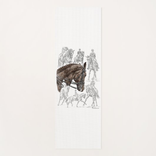 Tapis De Yoga Chevaux de contrainte collectés FEI (Devant)