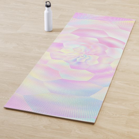 Tapis De Yoga Cheveux Pastel Honeycomb Beehive (En situation)