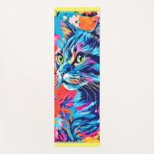 Tapis De Yoga Cheveux : Peinture de chat optimale (Devant)