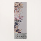 Tapis De Yoga Chic Floral Elegant Damask (Dos)