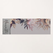 Tapis De Yoga Chic Floral Elegant Damask (Devant (Horizontal))