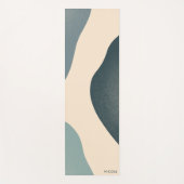 Tapis De Yoga Chic moderne Abstrait Bleu Toné Yoga Mat (Devant)